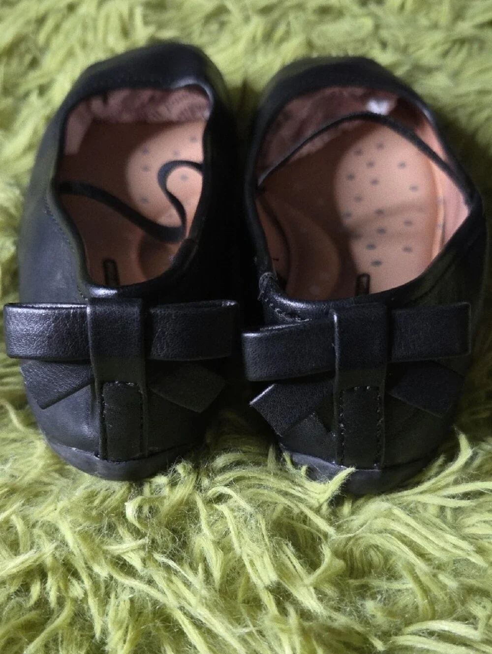 wonder nation Black Girls' Mary Jane Ballet Flats with Bow‎